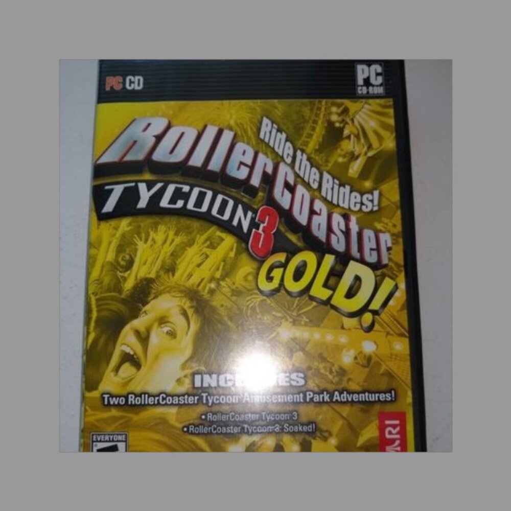 Ride the Rides! Roller coaster Tycon3 Gold Used in excellent working condition